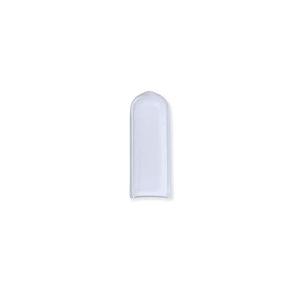 Schutzkappen ungelocht - Rund, klar, Größe 9,5 x 25,4 mm, Packung 100 Stück