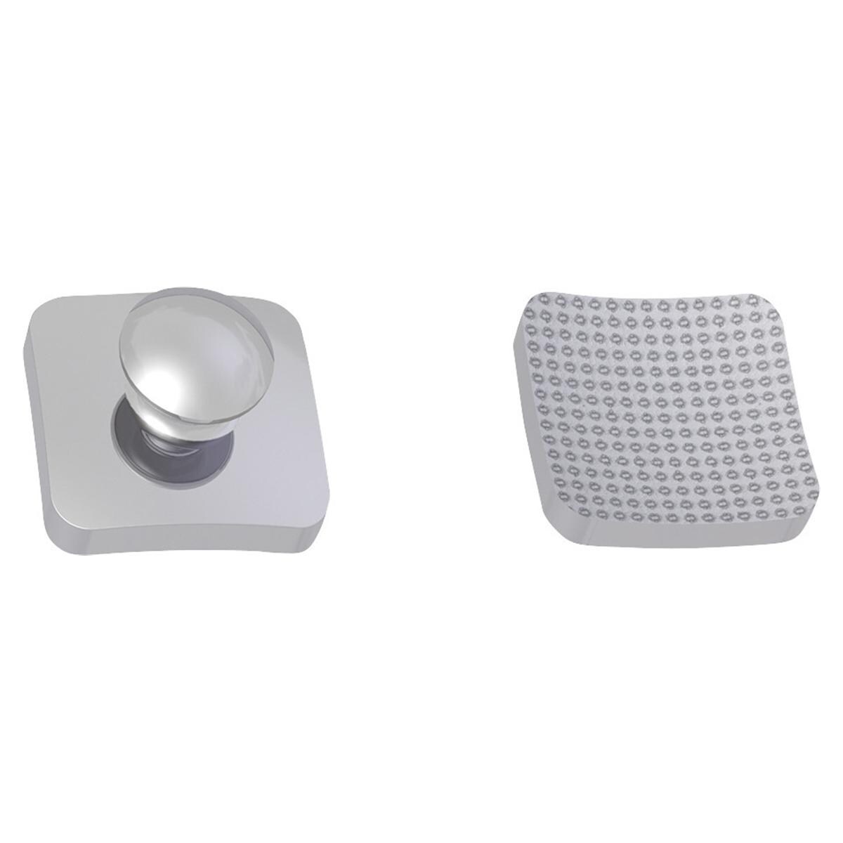 Knöpfchen DB - Flach - eckig, Packung 10 Stück