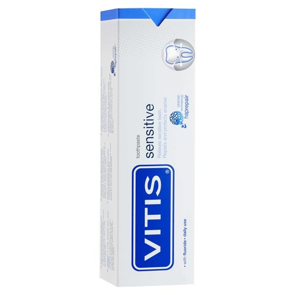 VITIS® Sensitive Zahnpasta - Tube 100 ml, Packung 12 Stück