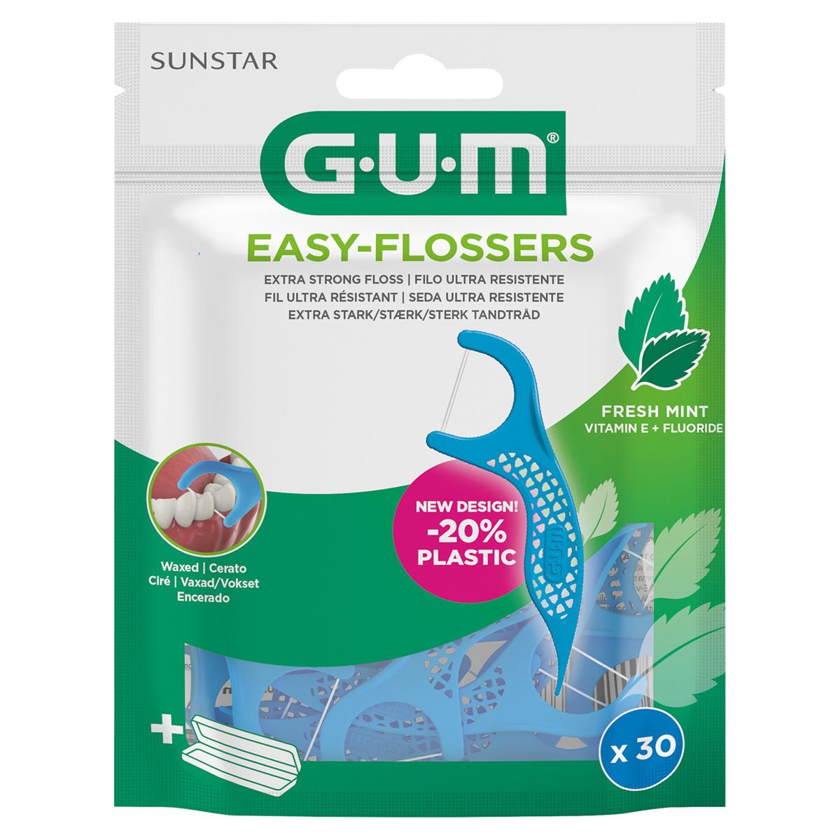 GUM® Easy Flossers - Beutel 6 x 30 Stück