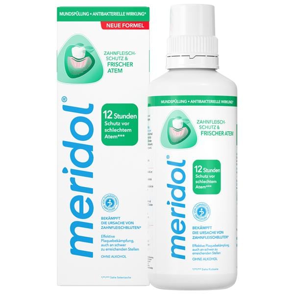 meridol® ZAHNFLEISCHSCHUTZ & FRISCHER ATEM Mundspülung - Flasche 6 x 400 ml