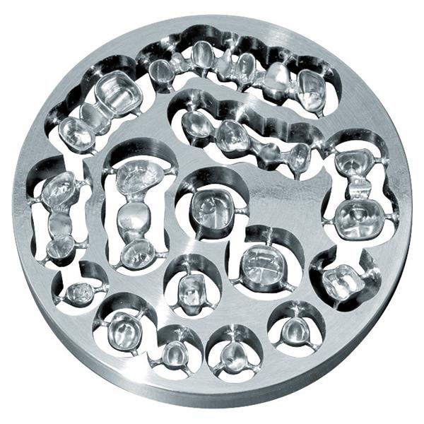 optimill acero - Ø 98,5 mm, Stärke 10 mm ohne Stufe