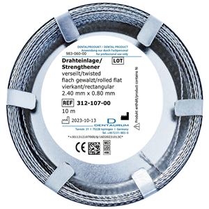 Drahteinlage, verseilt - 2,4 mm x 0,8 mm