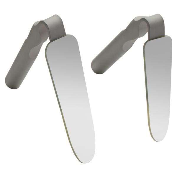 Fotospiegel FS Rhodium mit Griff, V-förmig - Größe 36 x 120 mm