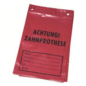 Zahnprothesen-Beutel - Rot, Packung 50 Stück