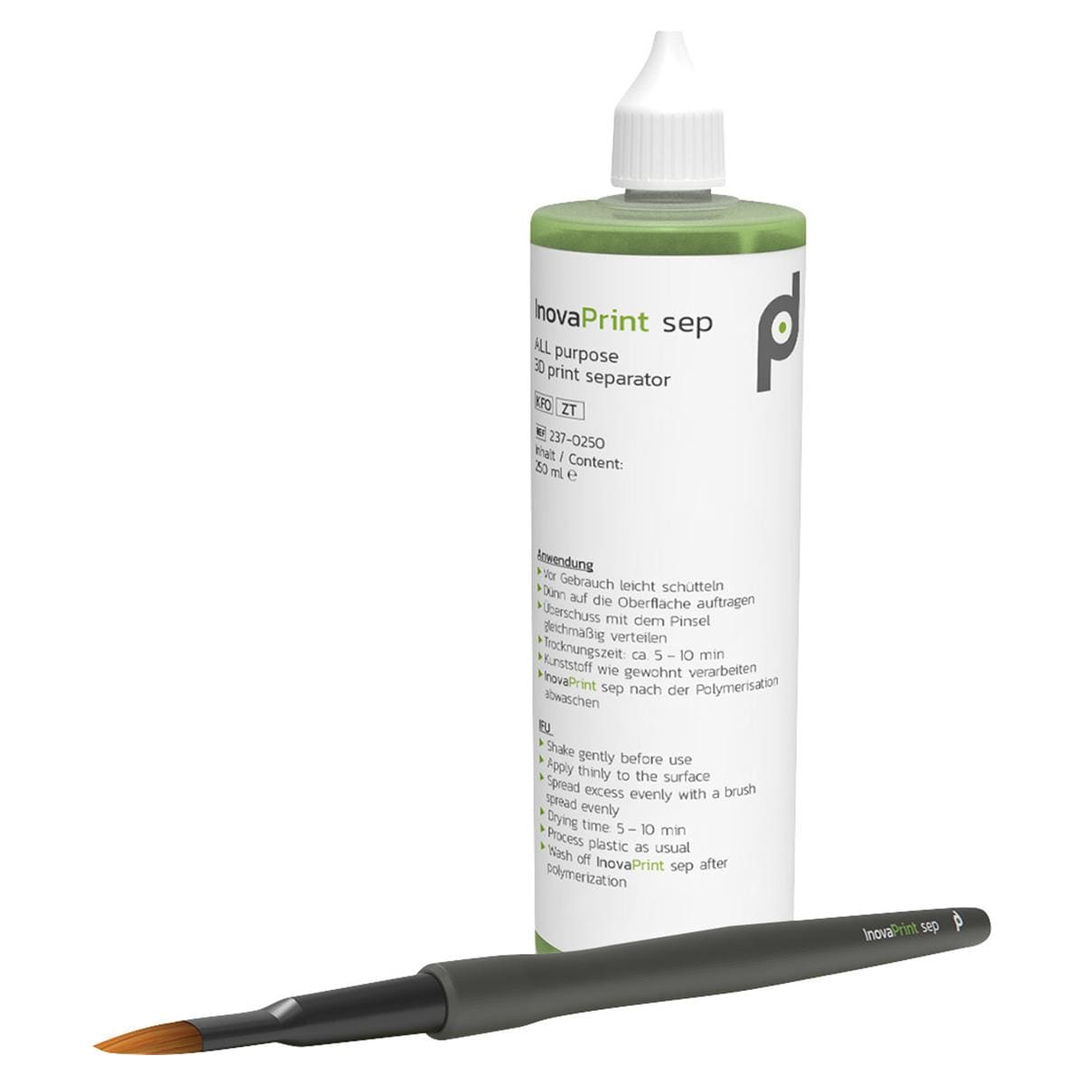 InovaPrint sep Set - Flasche 250 ml und 1 Pinsel