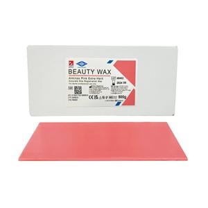 Alminax Pink Extra Hard Beauty Wax - Größe 80 x 175 x 2 mm, Packung 500 g