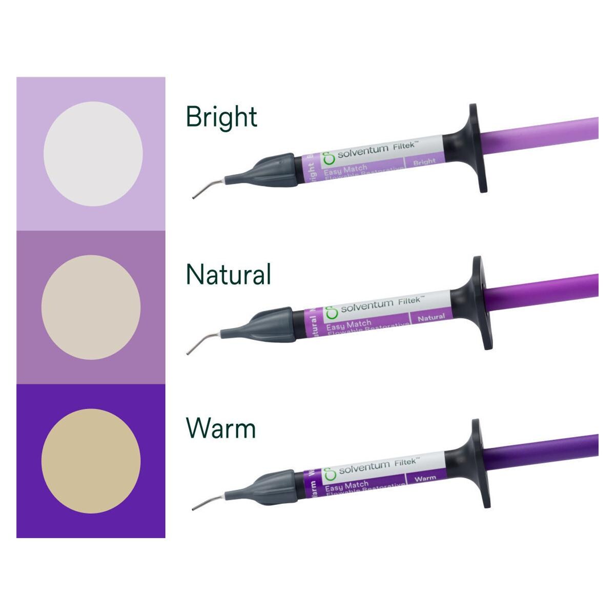 3M™ Filtek™ Easy Match Fließfähiges Komposit - Nachfüllpackung - Warm, Spritze 2 x 2 g, 20 Tips