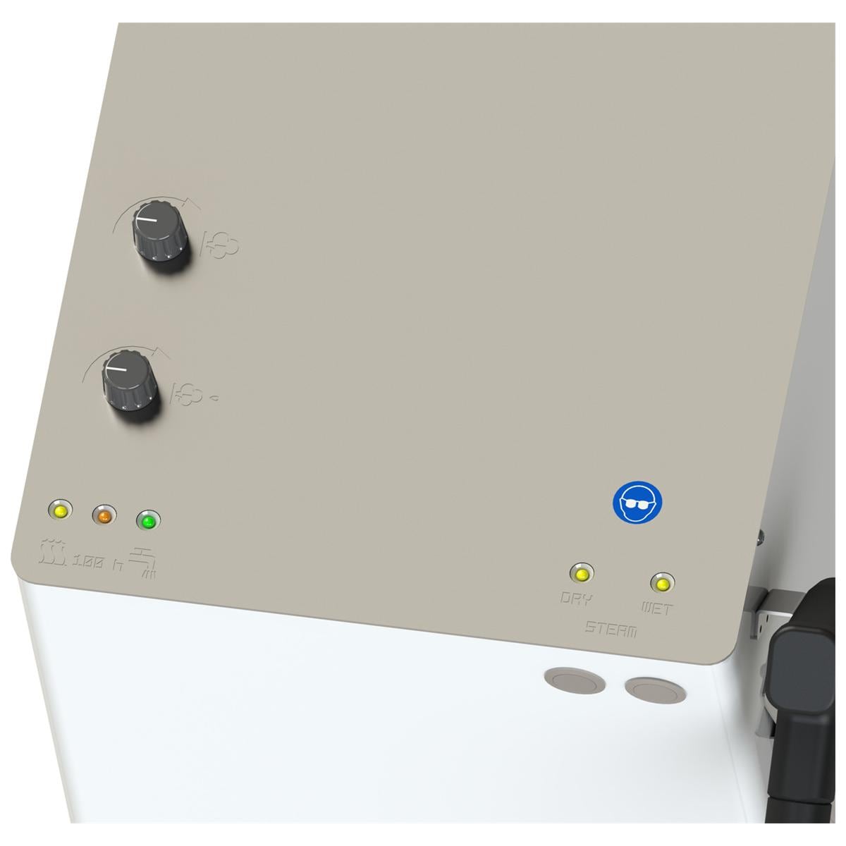 Wasi-Steam Compact- Dampfstrahlgerät Festwasseranschluss - Edelstahl Weiß