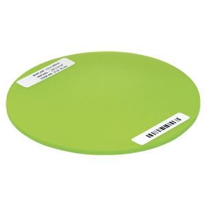 BIOPLAST® Color, Ø 125 mm - Einzelfarben - Neongrün, Stärke 3 mm, Packung 10 Stück