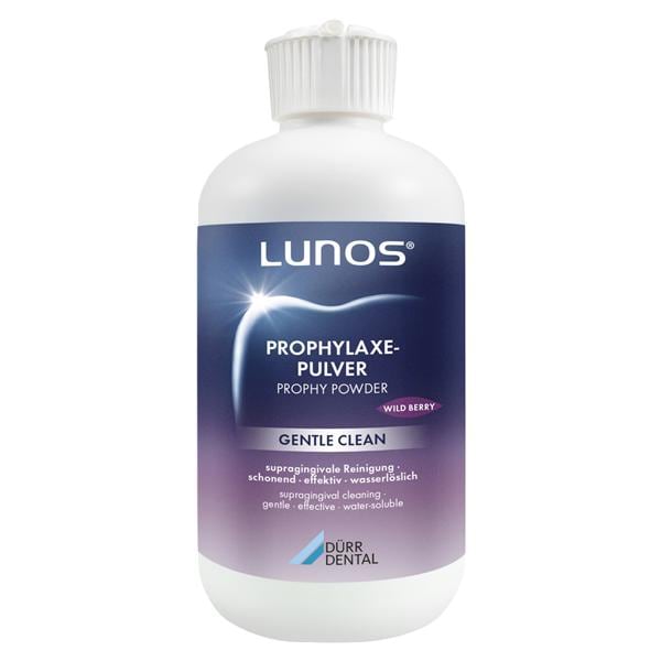 Lunos® Prophylaxepulver Gentle Clean - Wild Berry, Flaschen 4 x 180 g