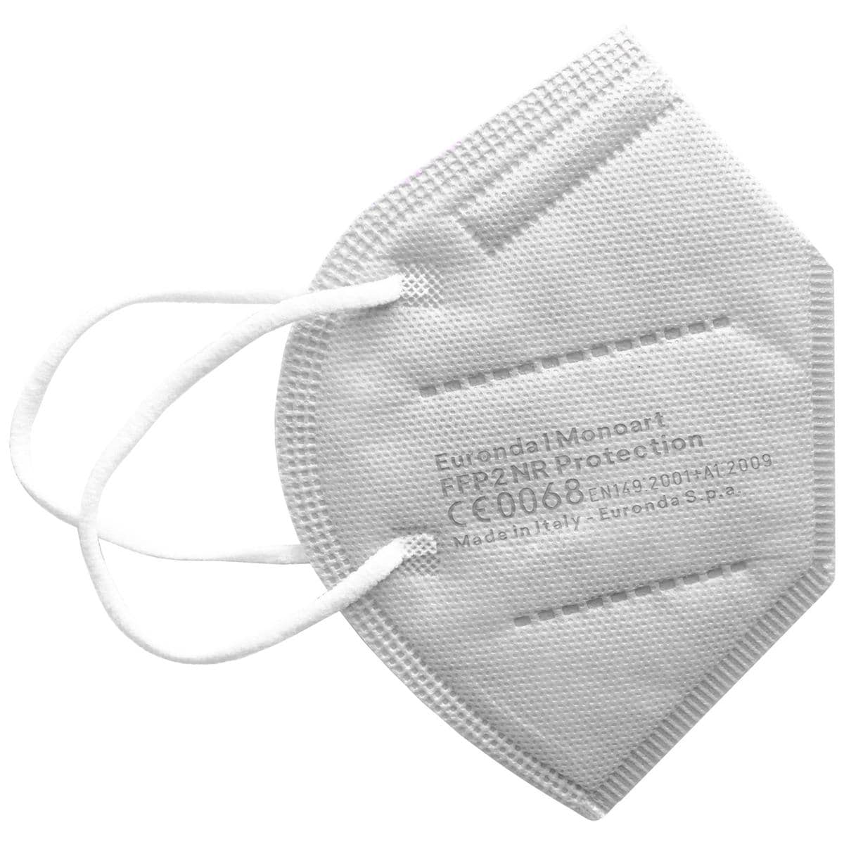 Monoart ffp2 Maske NR Protection - Weiß, Packung 10 Stück