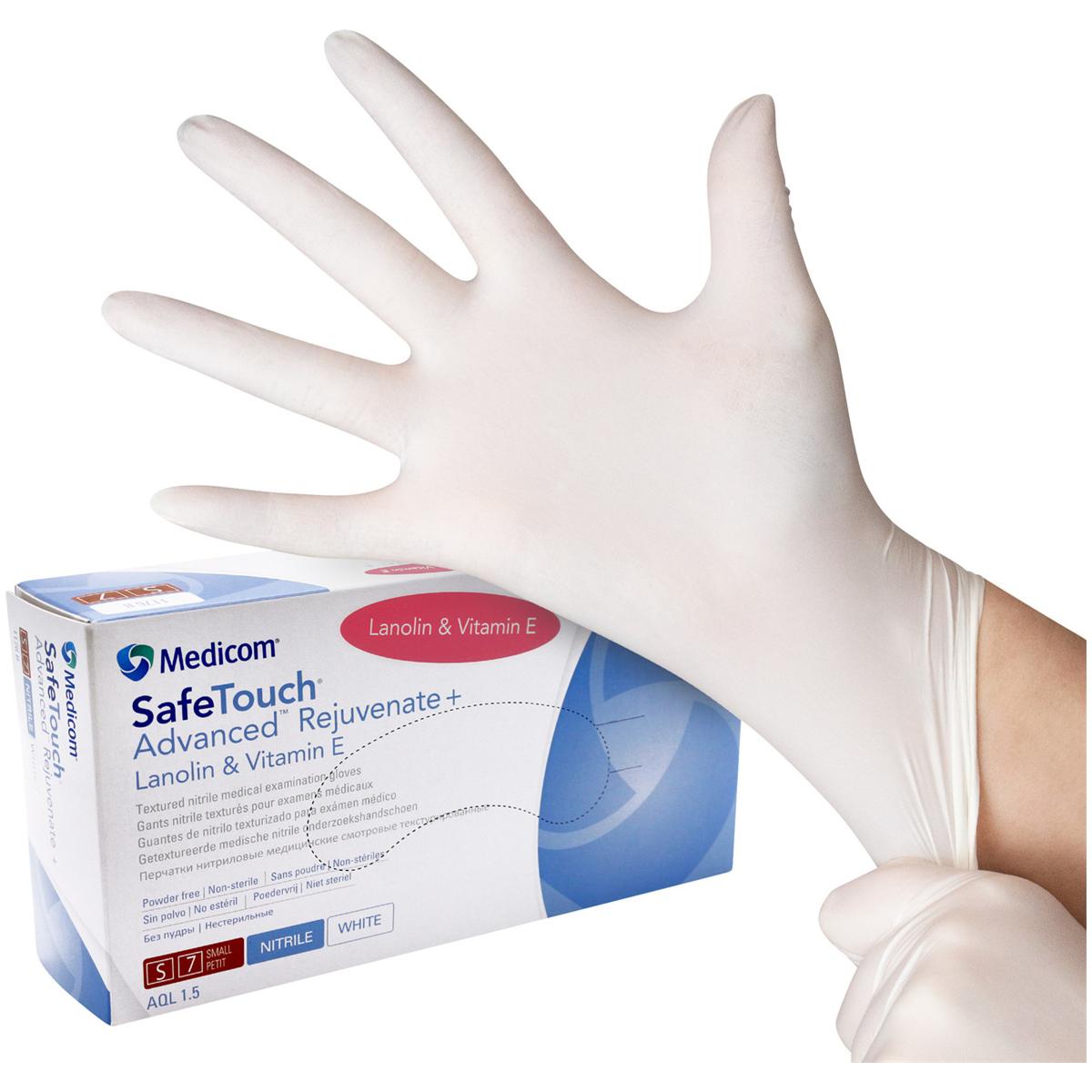 Medicom® SafeTouch® Advanced Rejuvenate medizinische Nitril-Handschuhe - Größe S, Packung 100 Stück