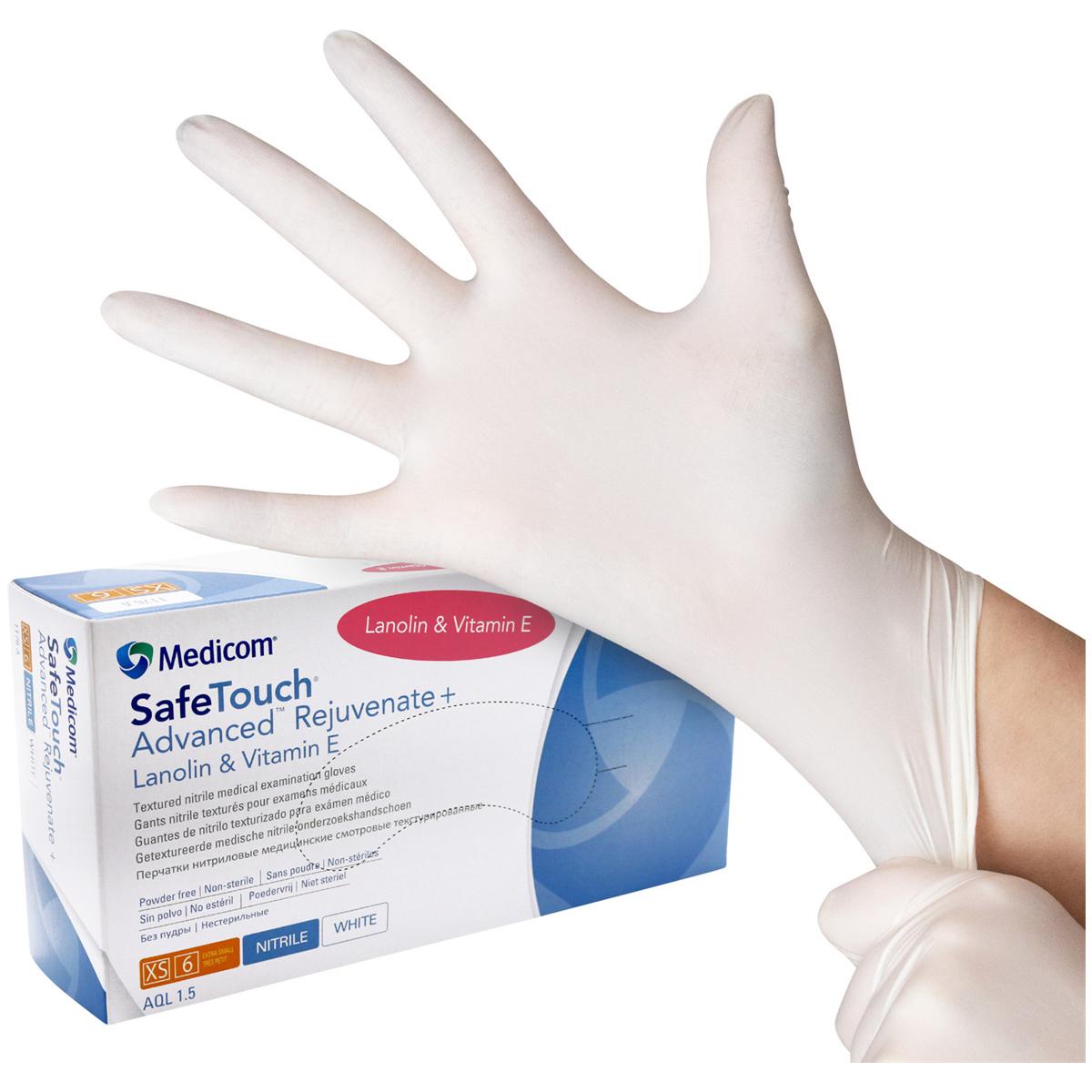 Medicom® SafeTouch® Advanced Rejuvenate medizinische Nitril-Handschuhe - Größe XS, Packung 100 Stück