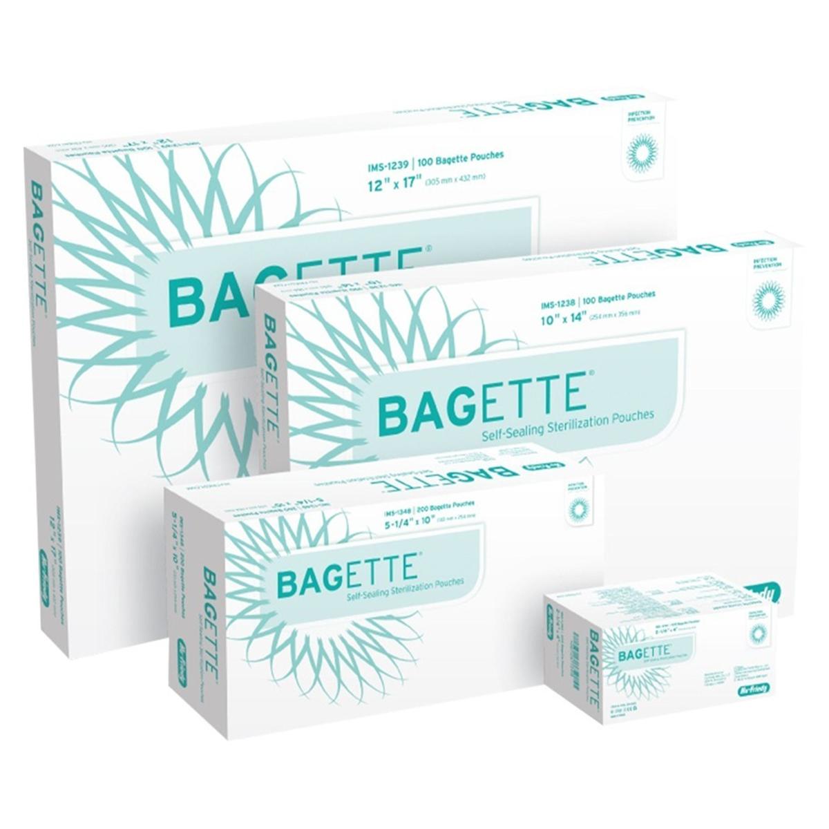 Bagette® Selbstklebende Sterilisationstüten - Größe 305 x 432 mm, Packung 100 Tüten