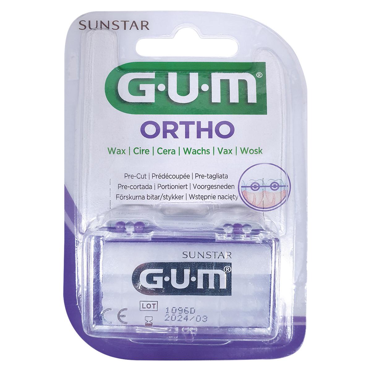 GUM Orthodontisches Wachs, Etui - Neutral, Stangen 6 Stück
