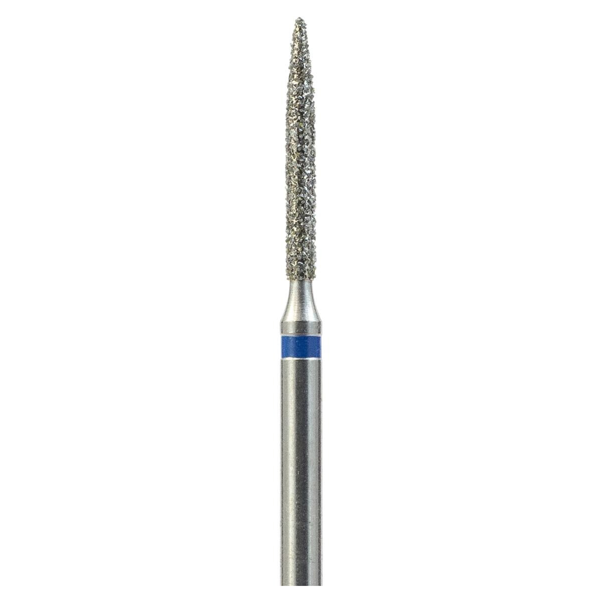 FG-Diamant Ultimate R-D, Flamme, Form 863 - ISO 012, mittel (blau), Kopflänge 10 mm, Packung 5 Stück