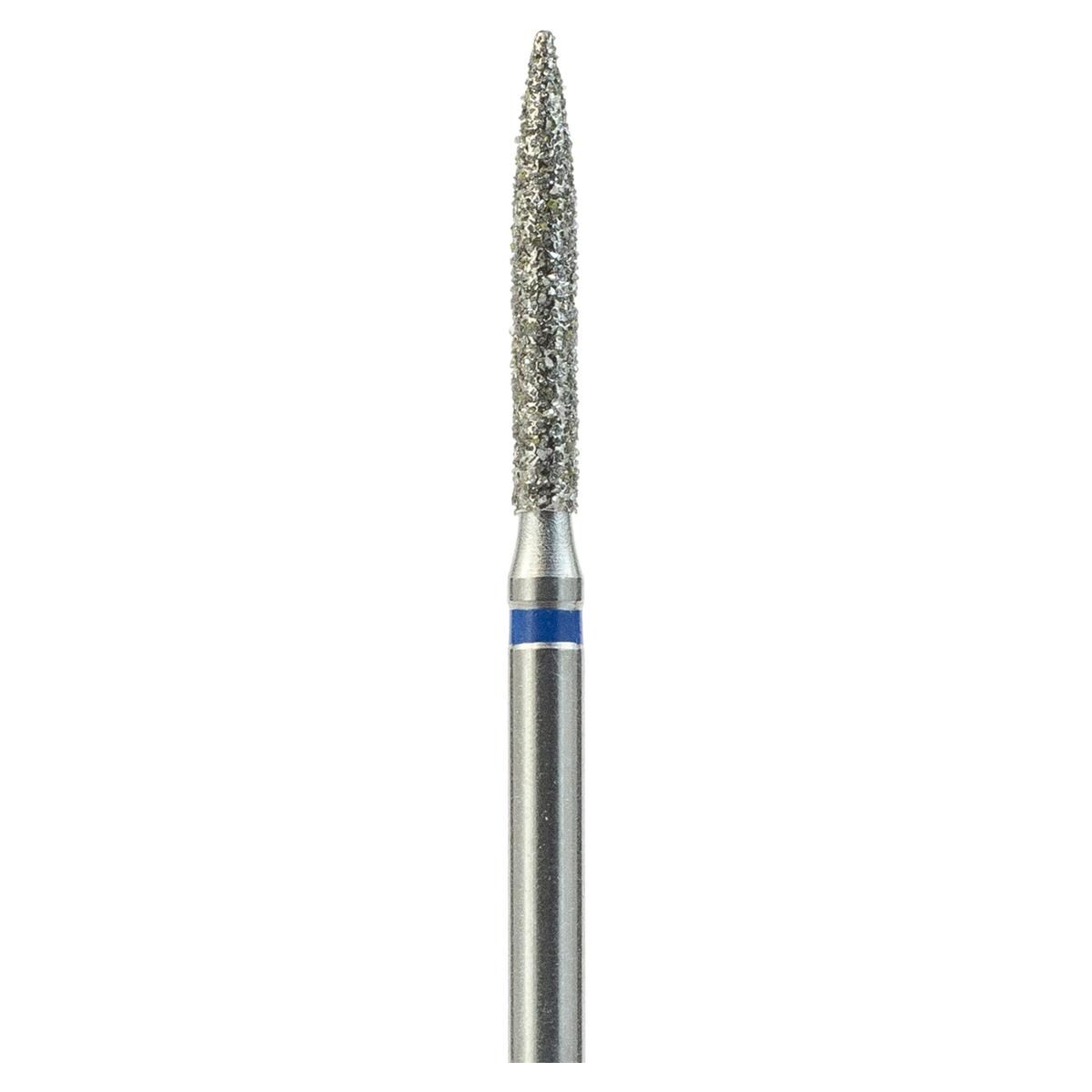 FG-Diamant Ultimate R-D, Flamme, Form 863 - ISO 014, mittel (blau), Kopflänge 10 mm, Packung 5 Stück