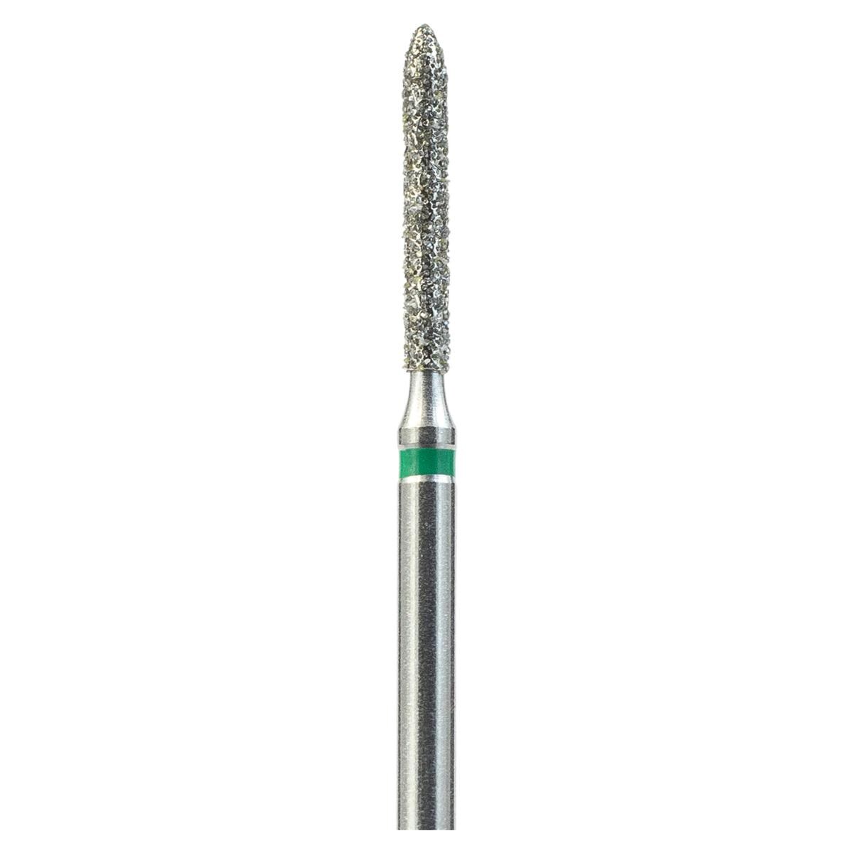 FG-Diamant Ultimate R-D, Torpedo, Form 879 - ISO 012, grob (grün), Kopflänge 9,5 mm, Packung 5 Stück