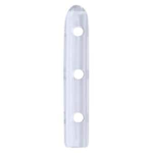 Instrumentenschutzkappen gelocht, rund - Klar, Länge 19,1 mm, Ø 2,0 mm, Packung 100 Stück