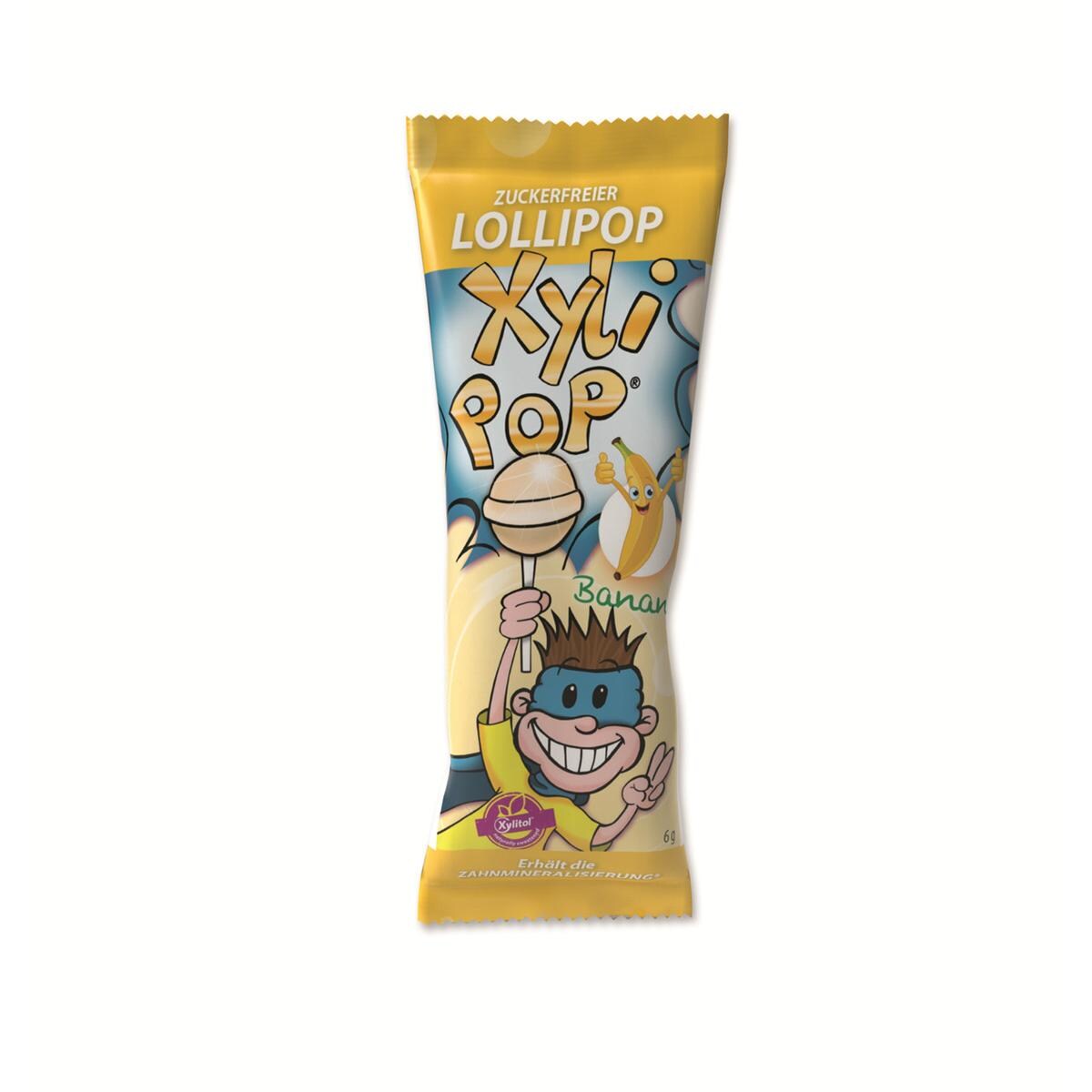 XyliPOP® Lollipop - Banane, Packung 50 Stück
