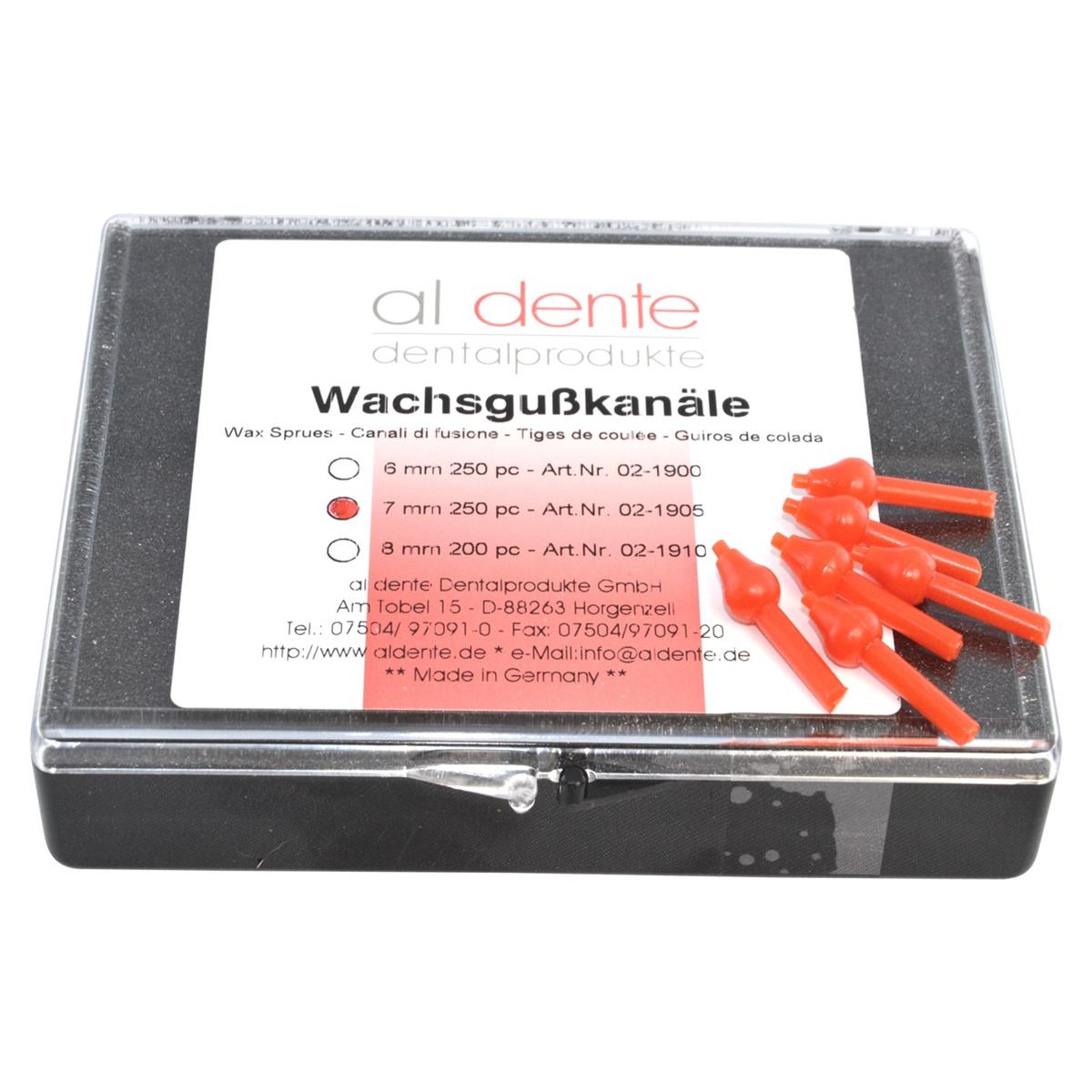 Guss-Kanäle mit verlorenem Kopf für EM / NEM - EM - Ø 7 mm, Packung 250 Stück