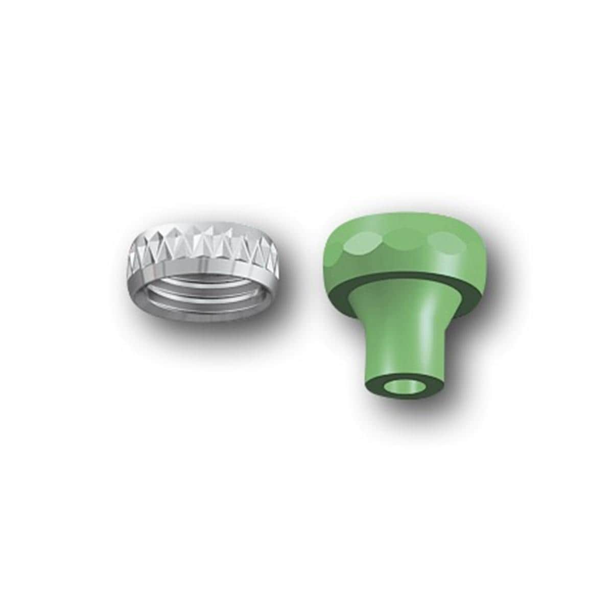 CEKA-Retentionsteile - M3 - 694 AR, Packung 2 Stück mit Dublierhilfsteil grün