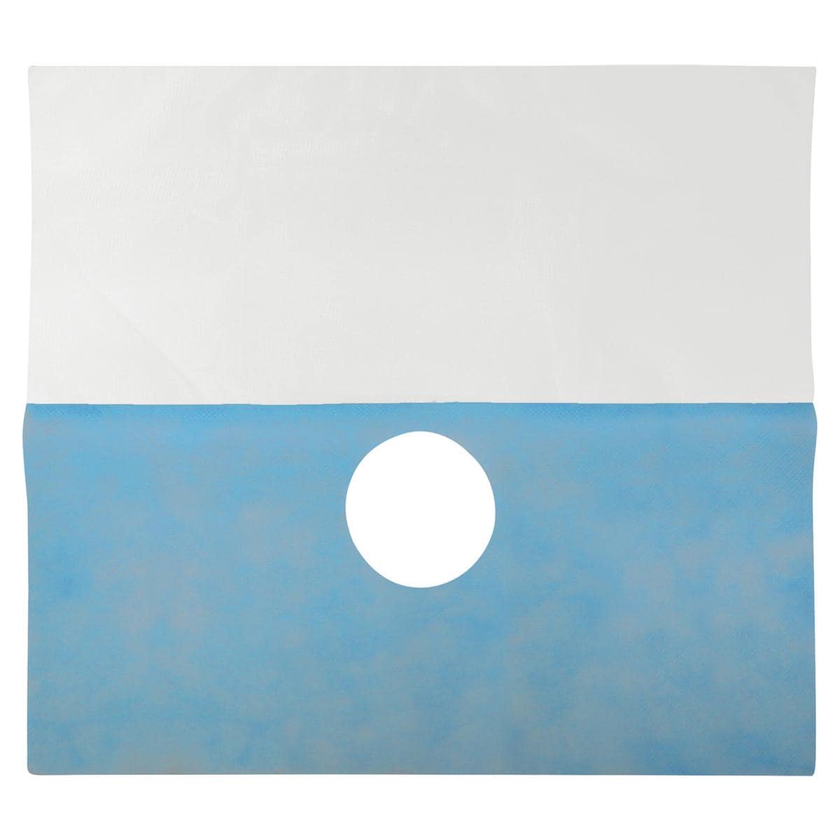 Einweg-Gesichtsabdeckung - Blau, Packung 50 Stück