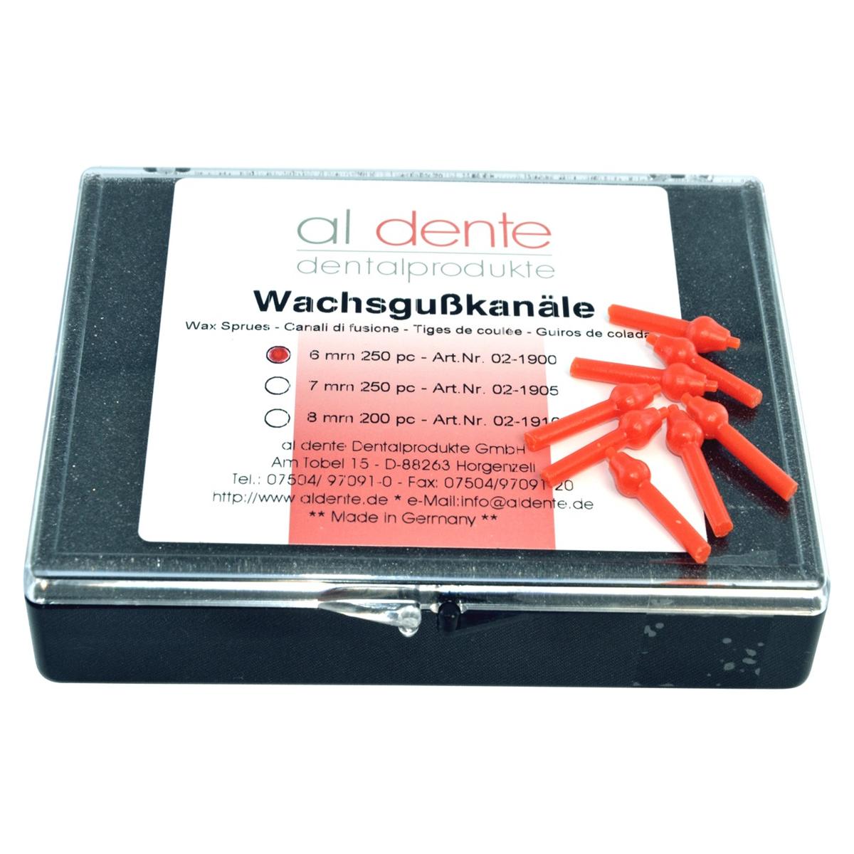 Guss-Kanäle mit verlorenem Kopf für EM / NEM - EM - Ø 6 mm, Packung 250 Stück