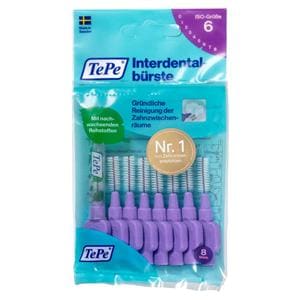 TePe Interdentalbürsten - Standardpackung - Lila - groß, Ø 1,1 mm, Packung 8 Stück