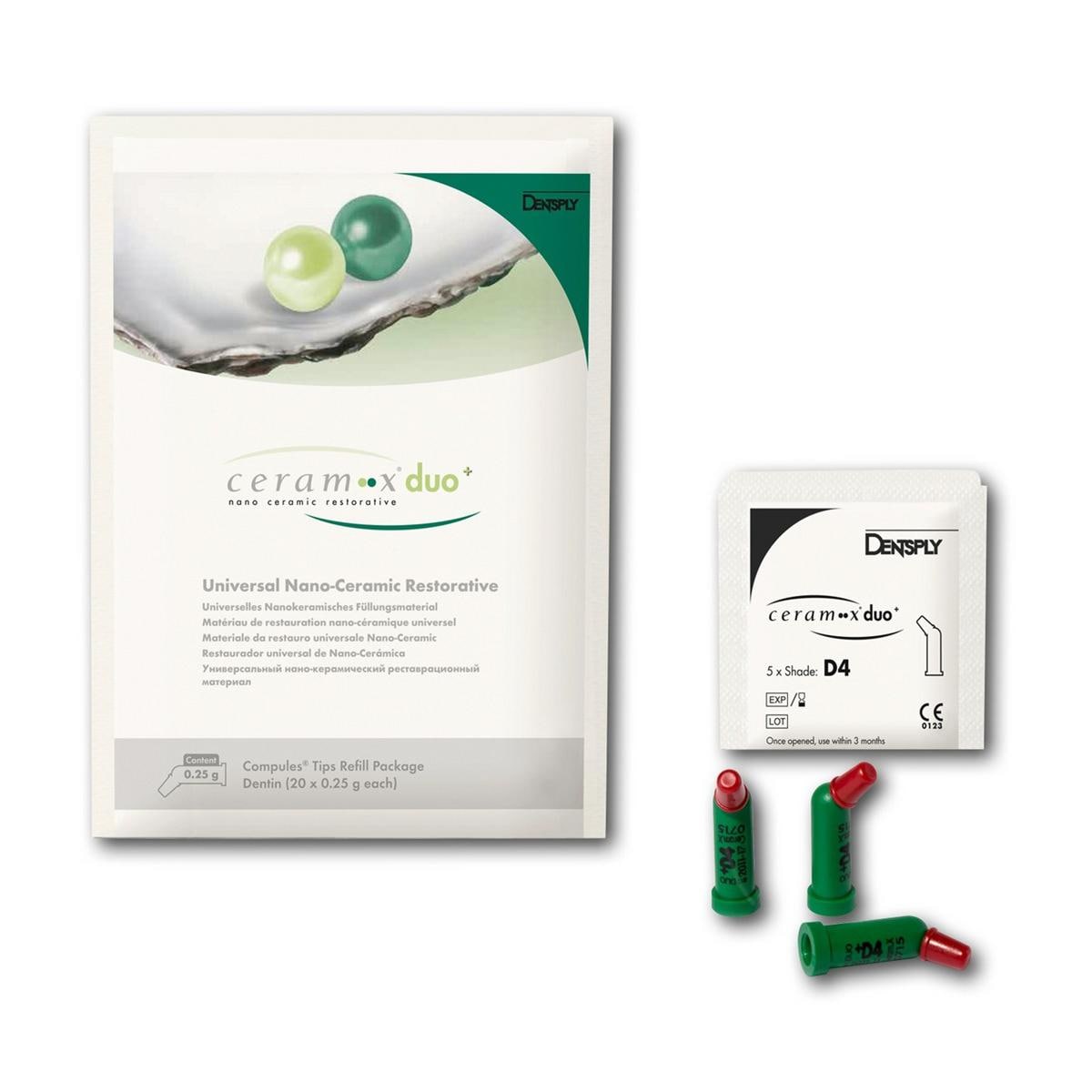 ceram.X® duo+, Compules® Tips - Nachfüllpackung - D1, Kapseln 16 x 0,25 g