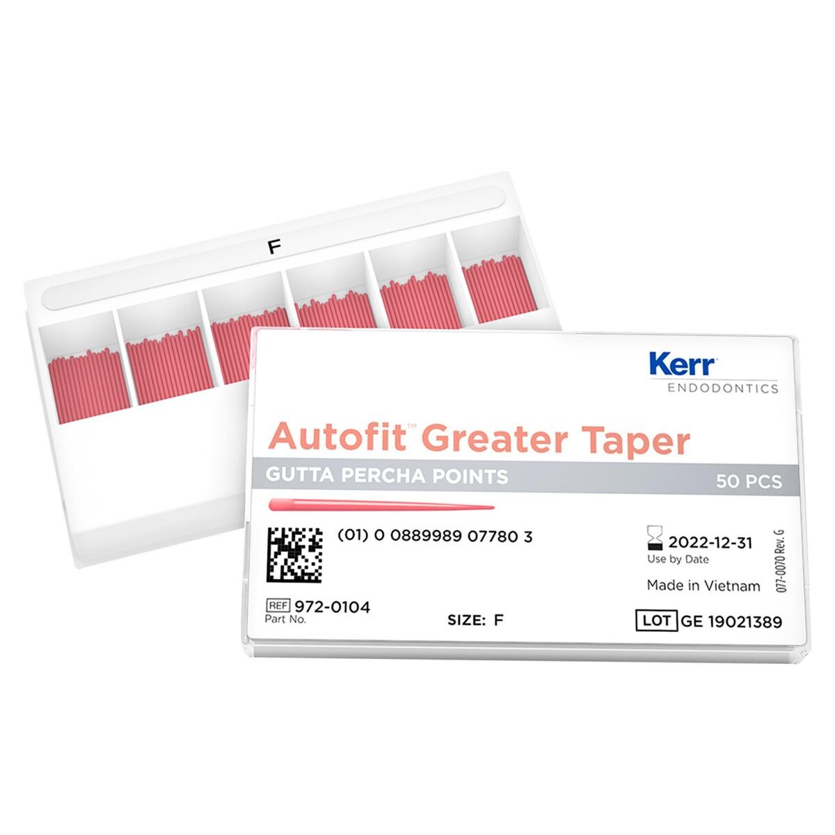 Autofit Greater Taper Guttaperchaspitzen - Taper .10, Packung 50 Stück