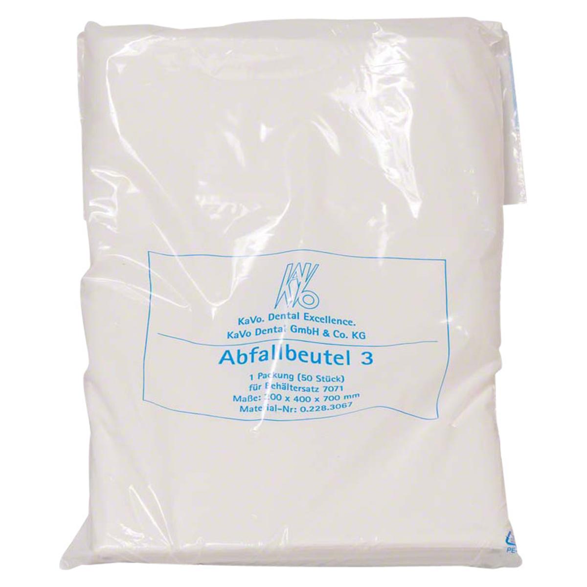 Abfallbeutel - Größe 3, für KaVo Abfallfach und Behälter, Packung 50 Stück