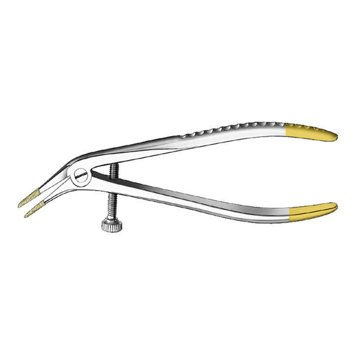 Teleskopkronenzange diamantiert - 1335D, Länge 15 cm