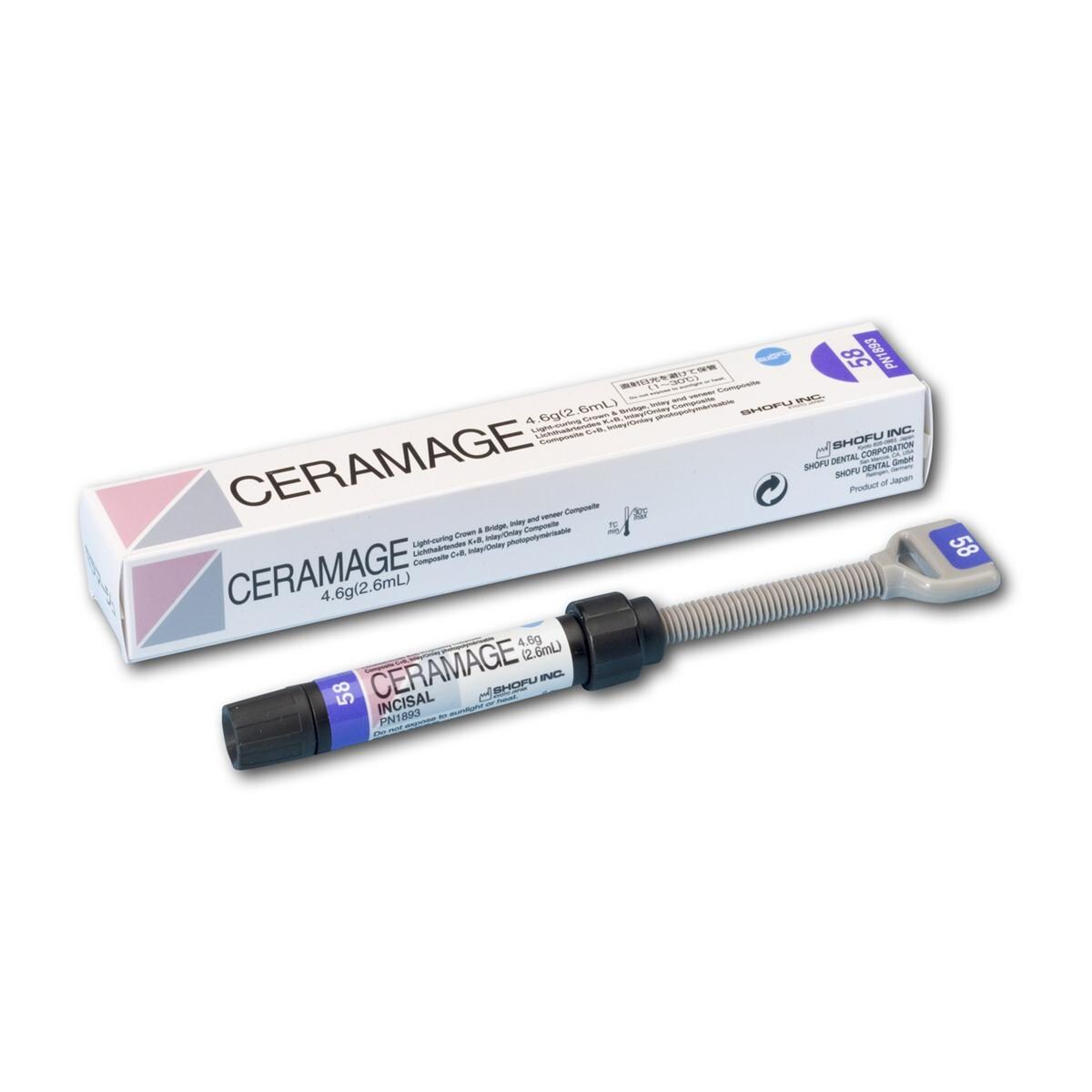 CERAMAGE, Inzisal - 58, Spritze 4,6 g