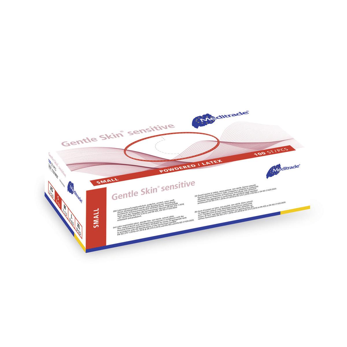 Gentle Skin® sensitive Handschuhe puderfrei - Größe S, Packung 100 Stück