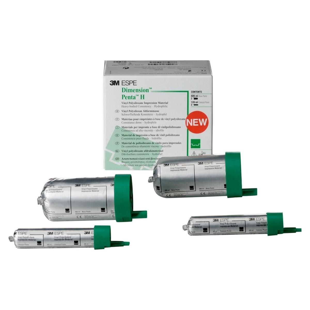 3M Dimension™ Penta™ H - Schlauchbeutel 2 x 300 ml Basispaste und 2 x 60 ml Katalysator