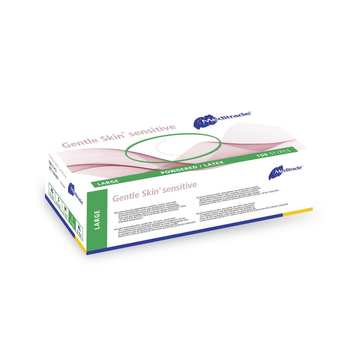 Gentle Skin® sensitive Handschuhe puderfrei - Größe L, Packung 100 Stück