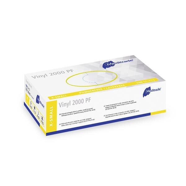 Vinyl 2000 Handschuhe puderfrei - Größe XS, Packung 100 Stück