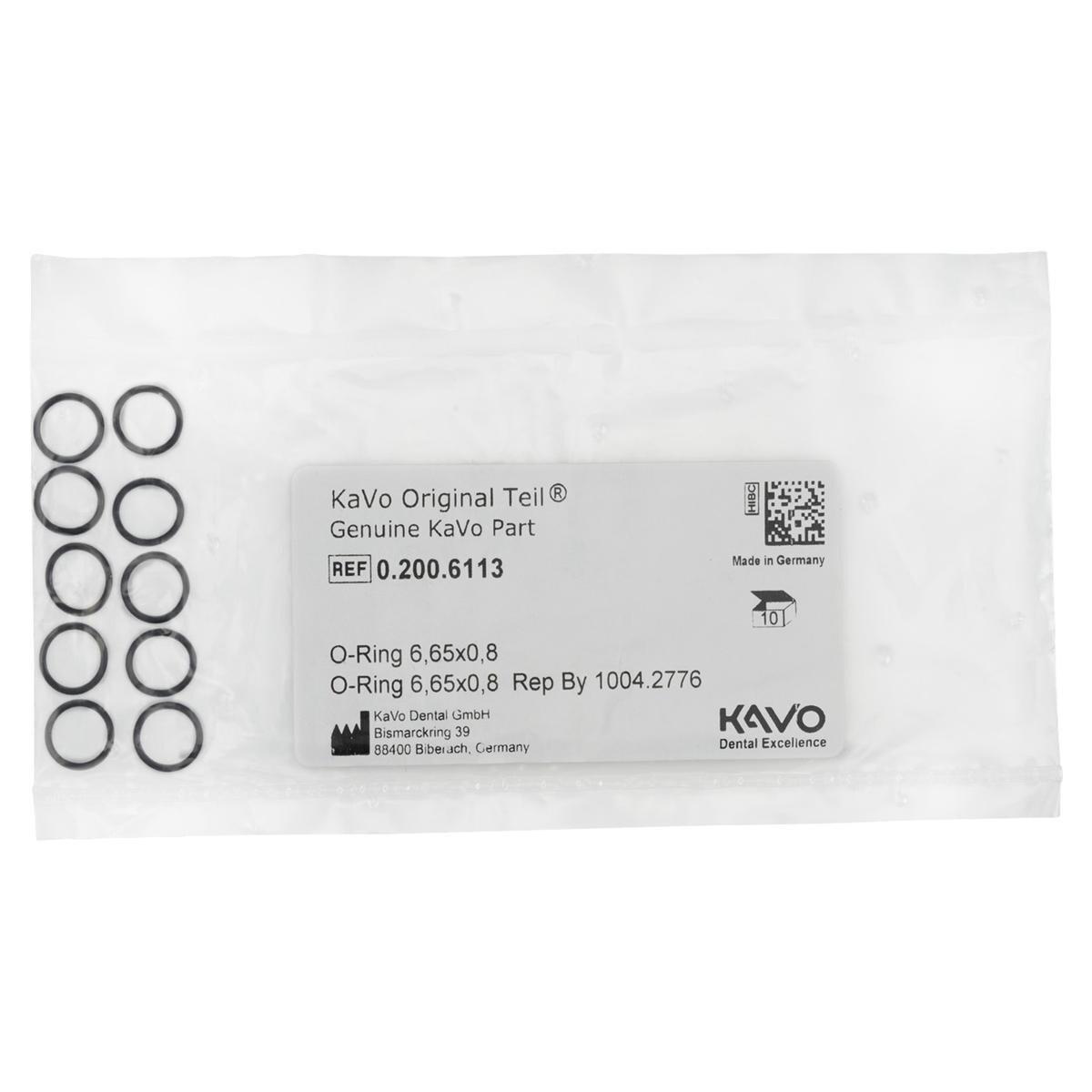 O-Ring Multiflex-Turbinenkupplung - Größe 6,65 x 0,8 mm