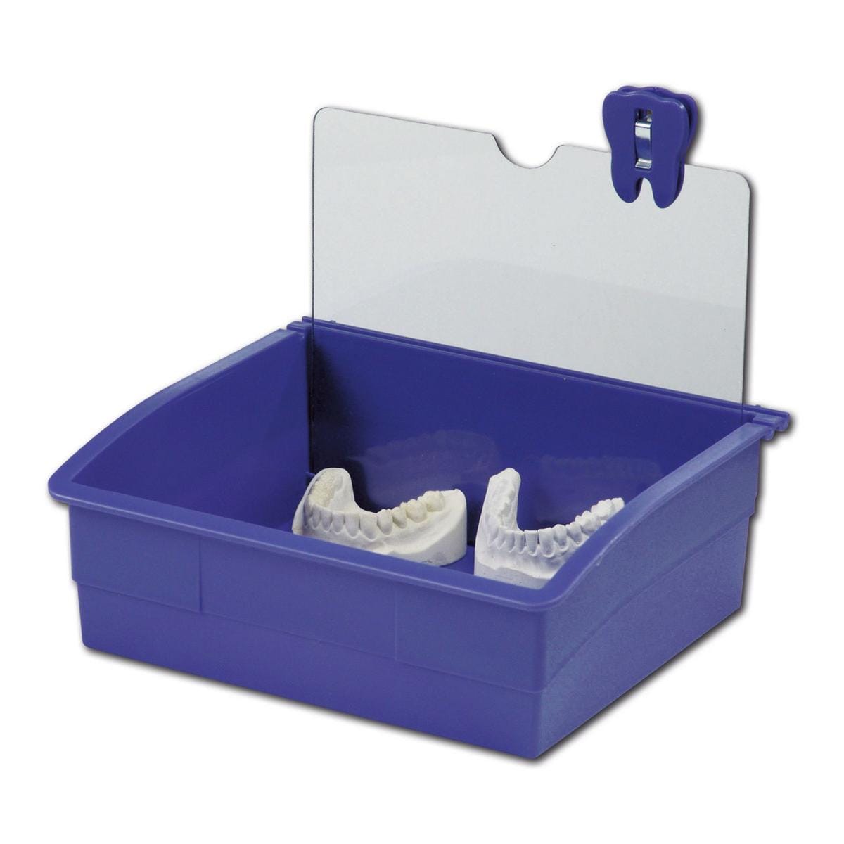 Dentalarbeitsschale 210 mit Platte und Zahnclip - Lila