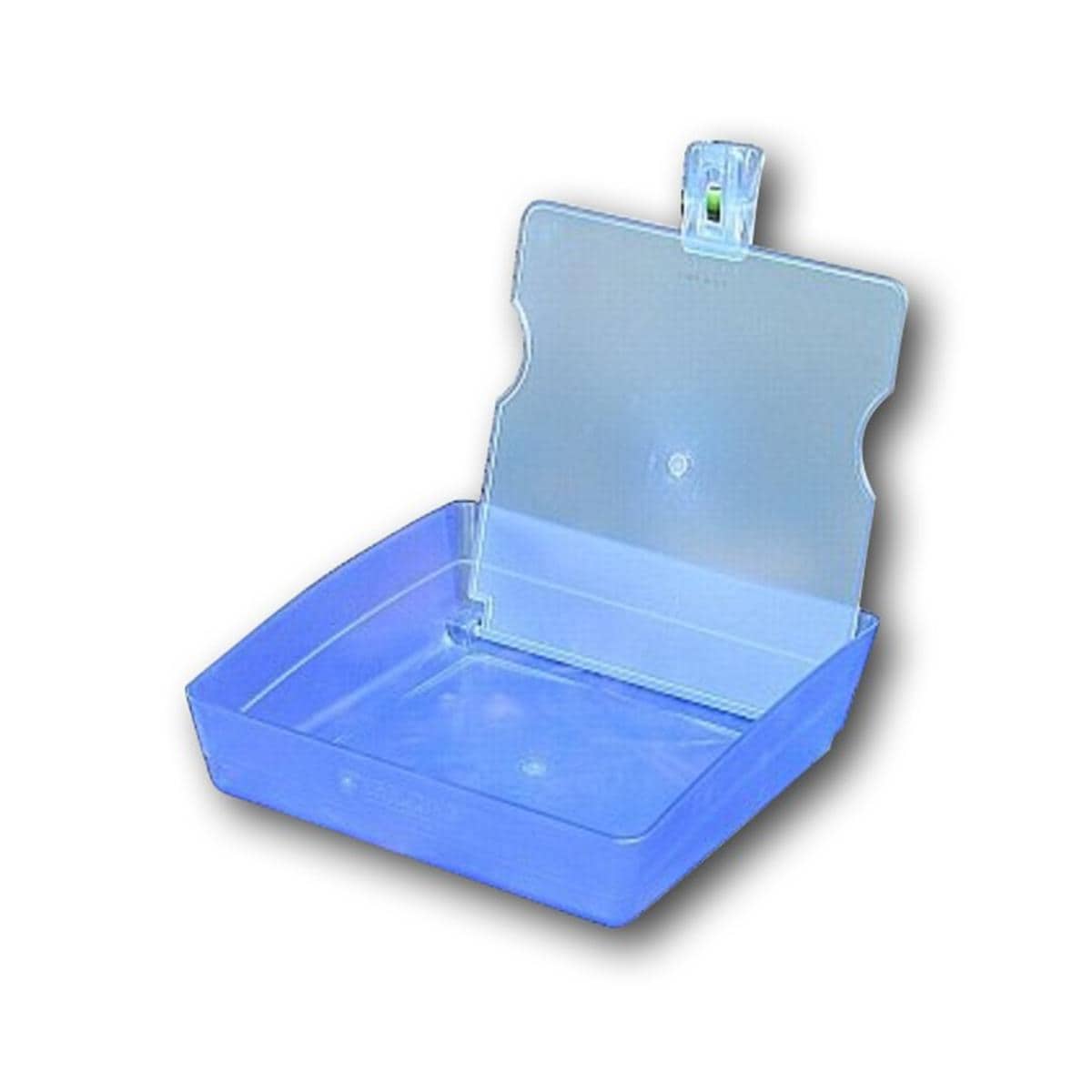 Arbeitsschalen mit Klammer - Eisblau