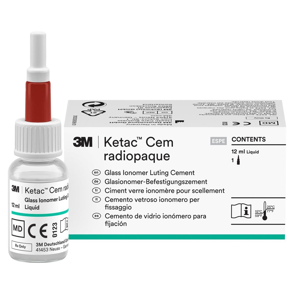 3M™ Ketac™ Cem radiopaque - Einzelpackung - Flüssigkeit, Flasche 12 ml
