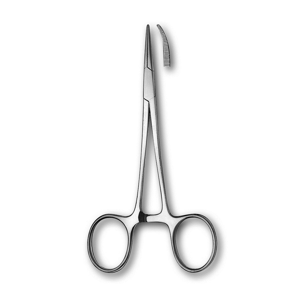 Arterienklemme / Mosquitoklemme - Gebogen, 1894A, Länge 14,5 cm