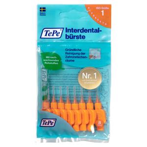 TePe Interdentalbürsten - Standardpackung - Orange - xxx-fein, Ø 0,45 mm, Packung 8 Stück