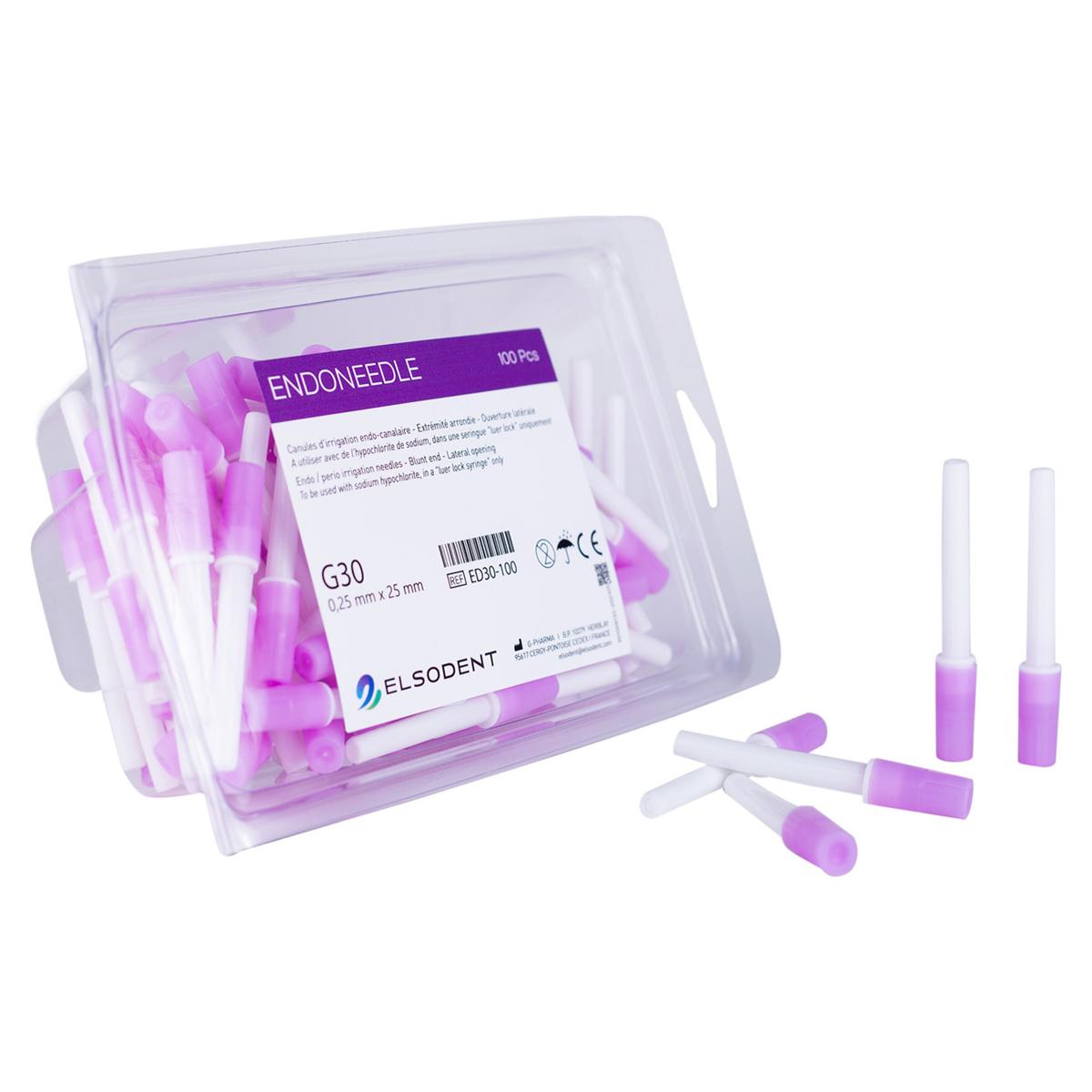 EndoNeedle - Lila - 30G, 0,25 x 33 mm, Packung 30 Stück