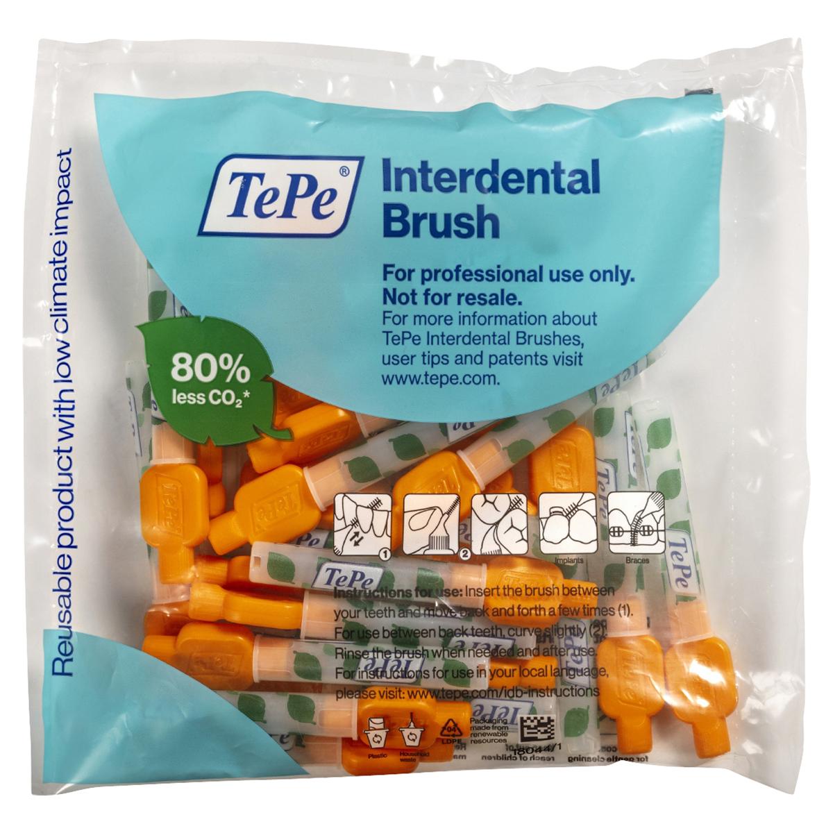 TePe Interdentalbürsten - Multipack - Orange - xxx-fein, Ø 0,45 mm, Packung 25 Stück