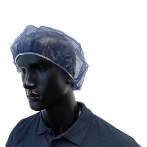 Baretthauben - mittel - Blau, Beutel 100 Stück