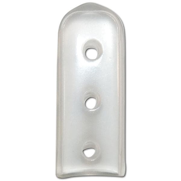 Präzisionsschutzkappen gelocht - Flach, natur, Größe 25 x 9 x 2 mm, Packung 100 Stück