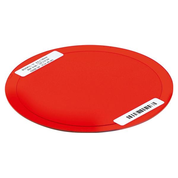 BIOCRYL® C Ø 125 mm (rund) - Rot, Stärke 2,0 mmm, Packung 10 Stück